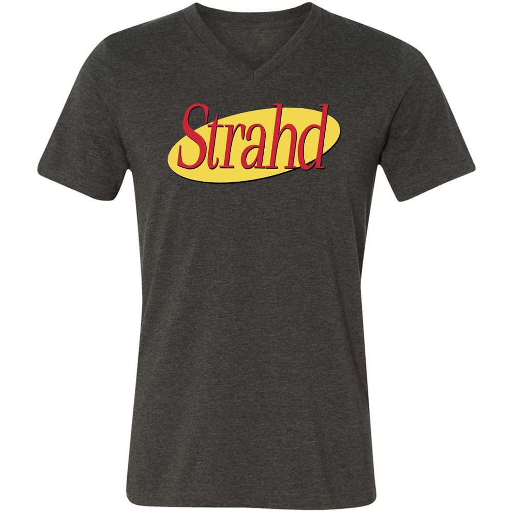 Strahd Unisex V-Neck T-Shirt - Dark Grey Heather - 8