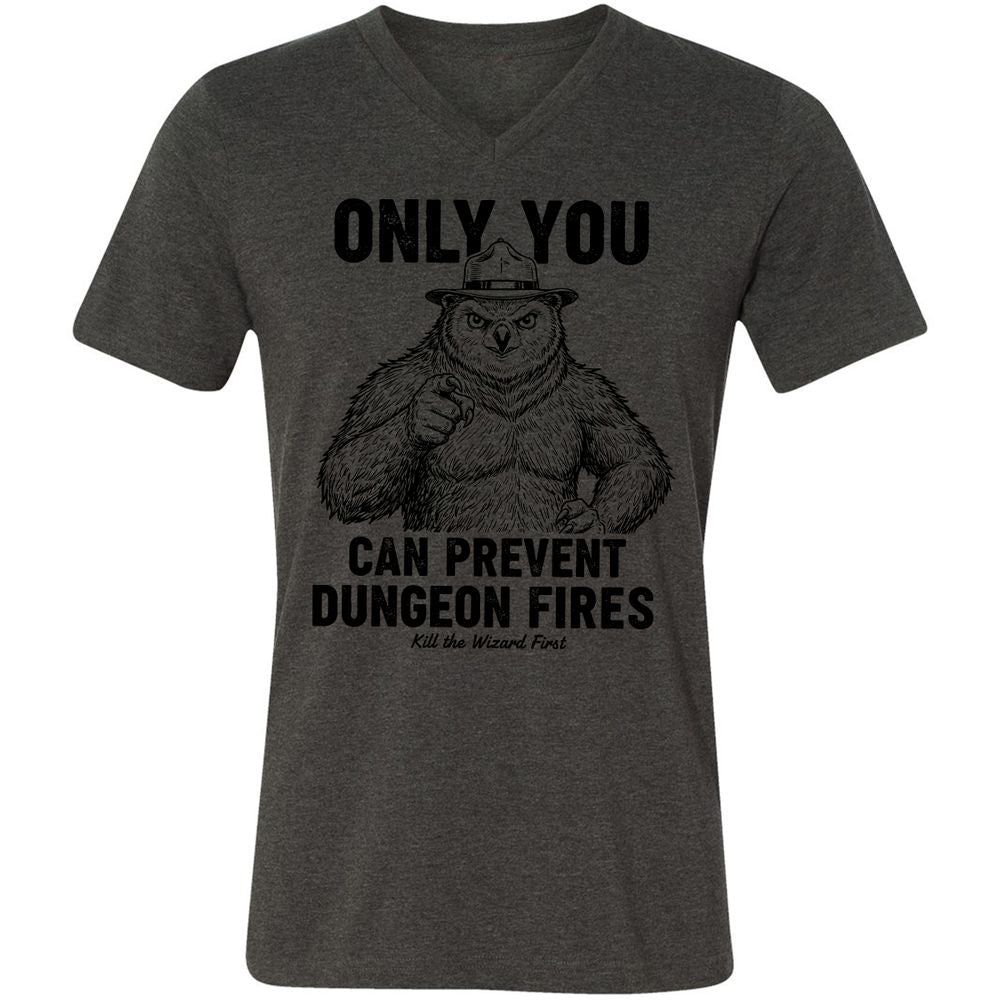 Only You Can Prevent Dungeon Fires - Dark Grey Heather - 8
