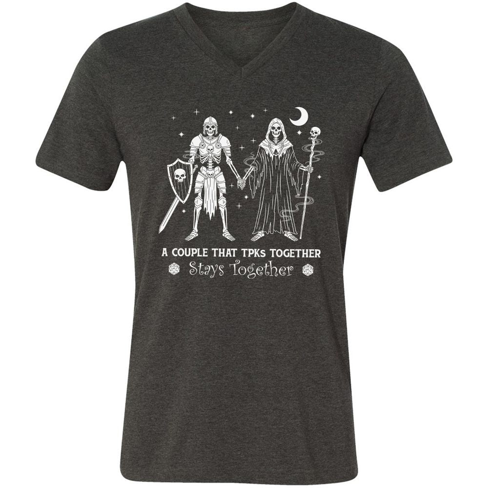 TPK Love – Skeleton Couple - Dark Grey Heather - 8