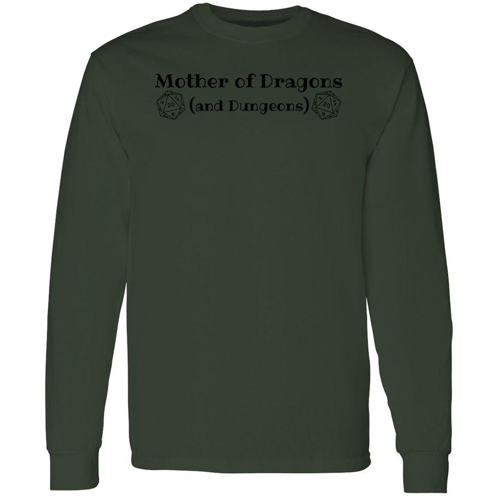 Mother Of Dragons Long Sleeve T-Shirt - Forest Green - 8
