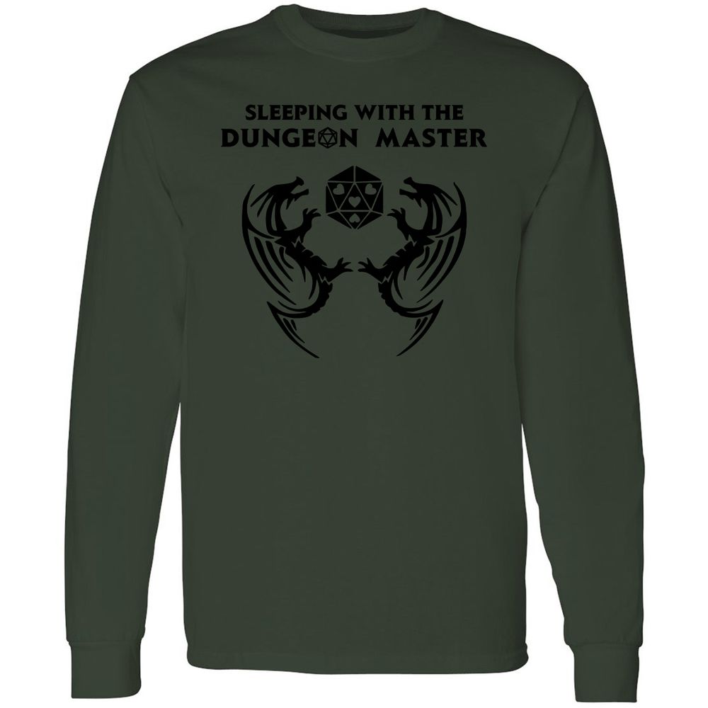Sleeping With The DM Long Sleeve T-Shirt - Forest Green - 8