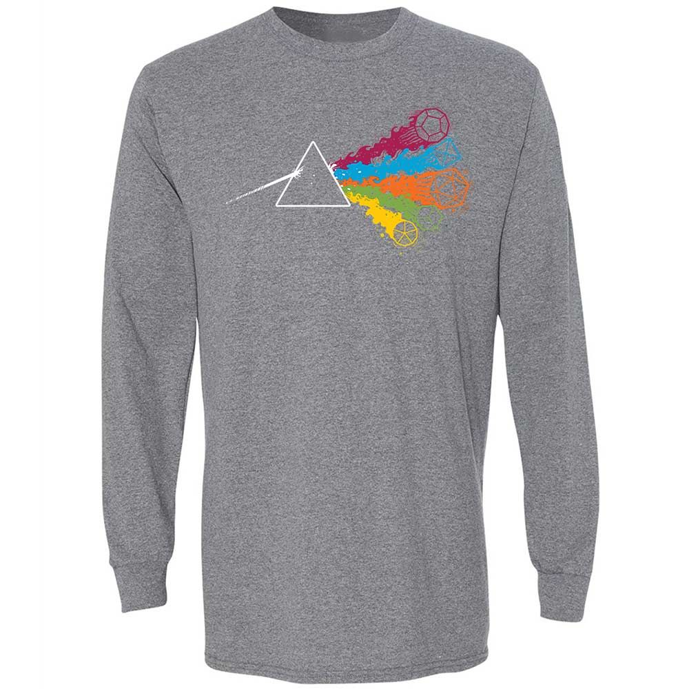 Dark Side Of The Dices Long Sleeve T-Shirt - Graphite Heather - 8