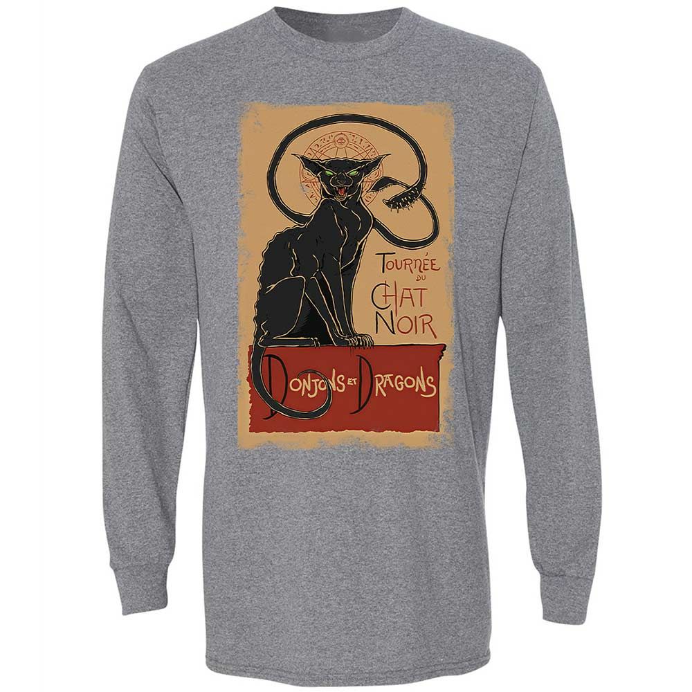 Tournee Du Chat Noir Long Sleeve T-Shirt - Graphite Heather - 8