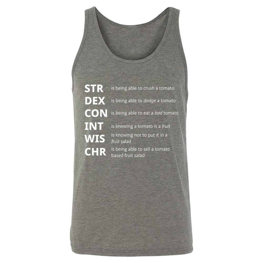 Tomato Stats – RPG Meme Edition - Grey Triblend - 8