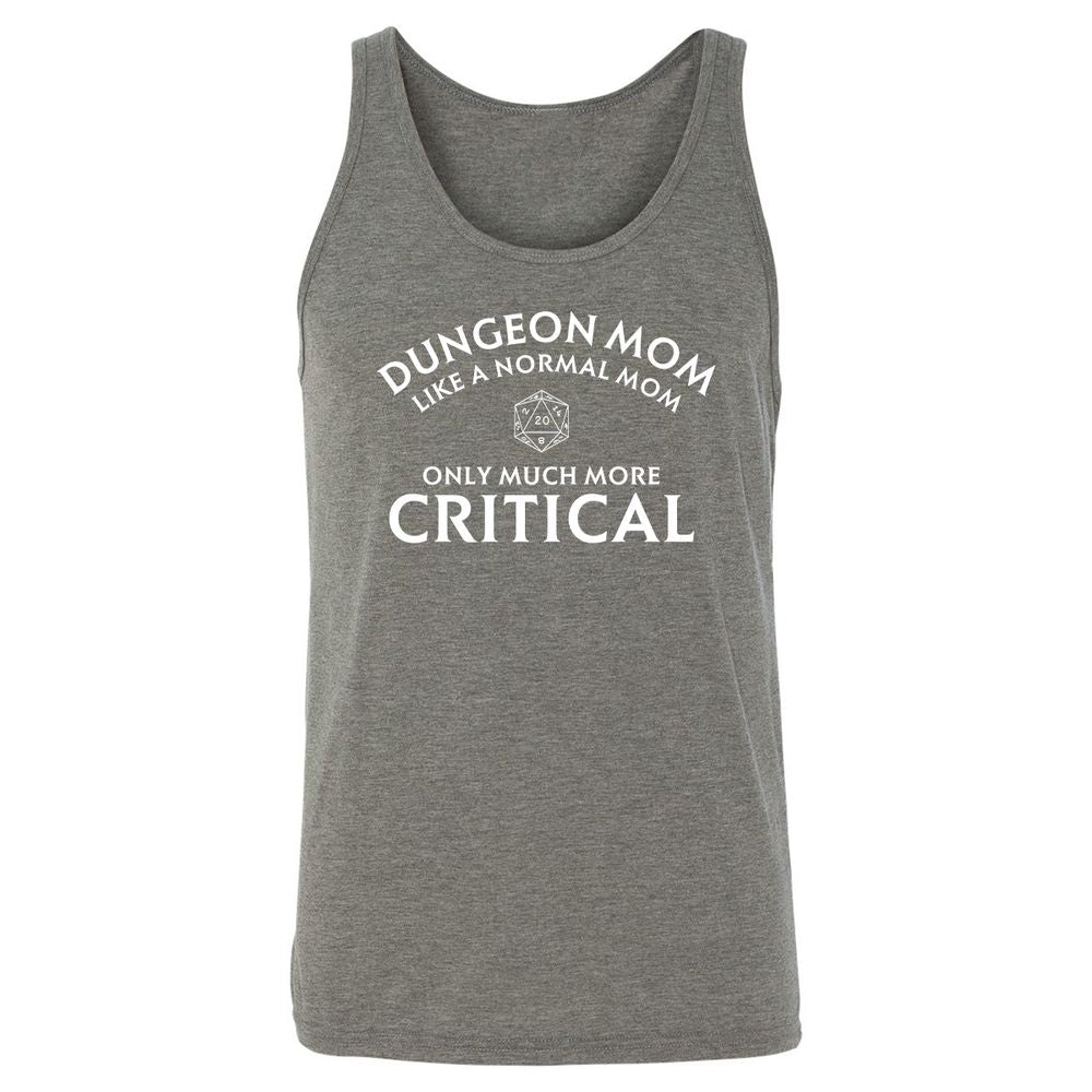 Dungeon Mom Normal Mom Unisex Jersey Tank - Grey Triblend - 8