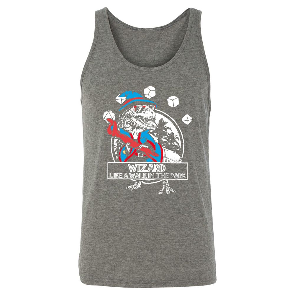 Wizard Like The Walk In The Park Unisex Jersey Tank - Grey Triblend - 8