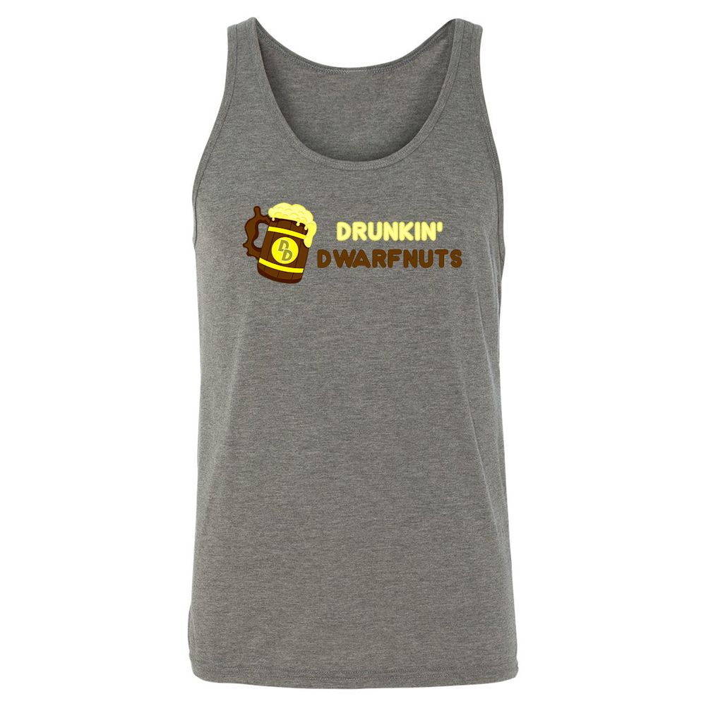 Drunkin' Dwartnuts Unisex Jersey Tank - Grey Triblend - 8