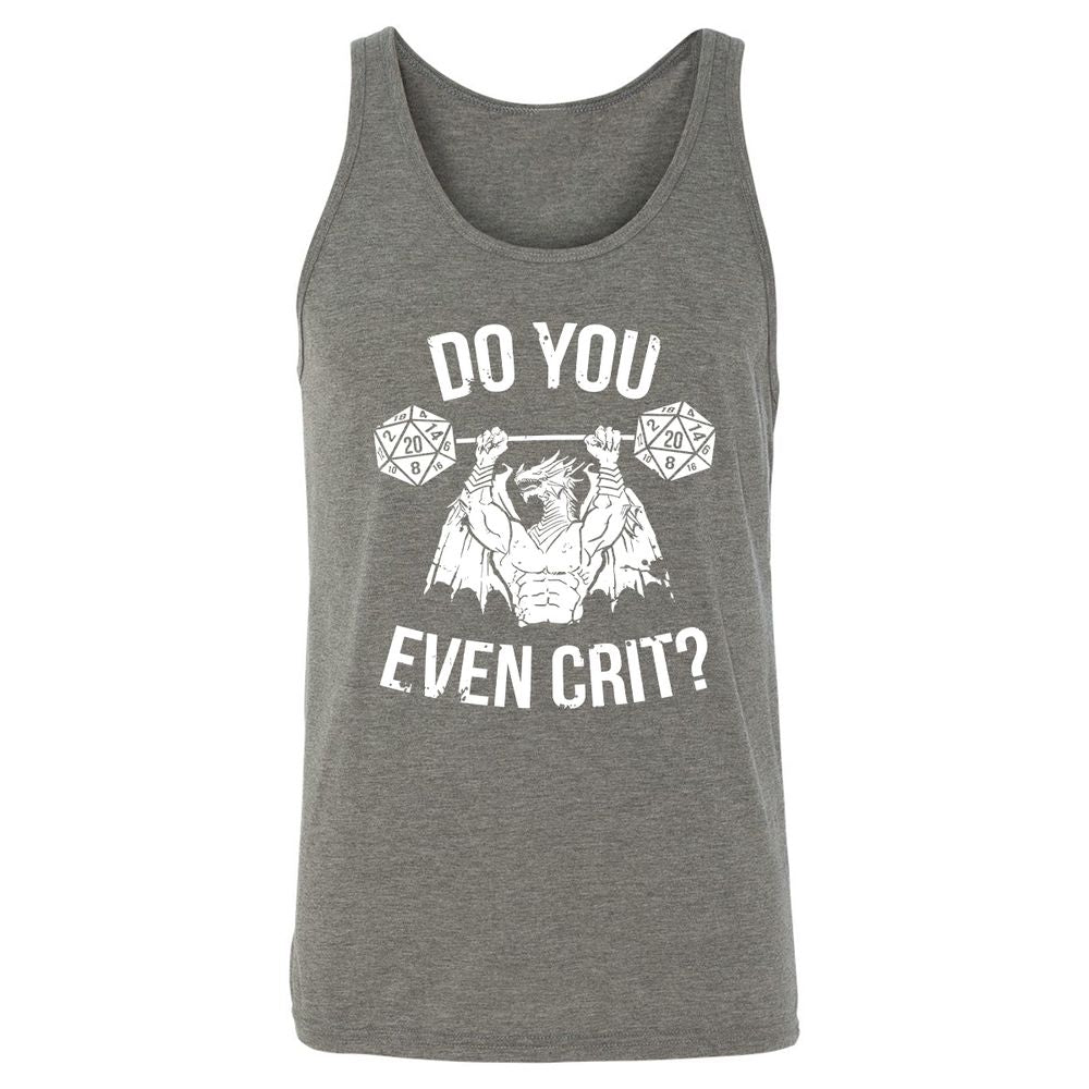 Do You Even Crit Unisex Jersey Tank - Grey Triblend - 8