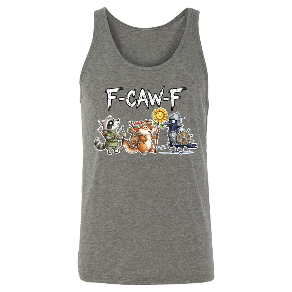 F-CAW-F Adventuring party Unisex Jersey Tank - Grey Triblend - 8