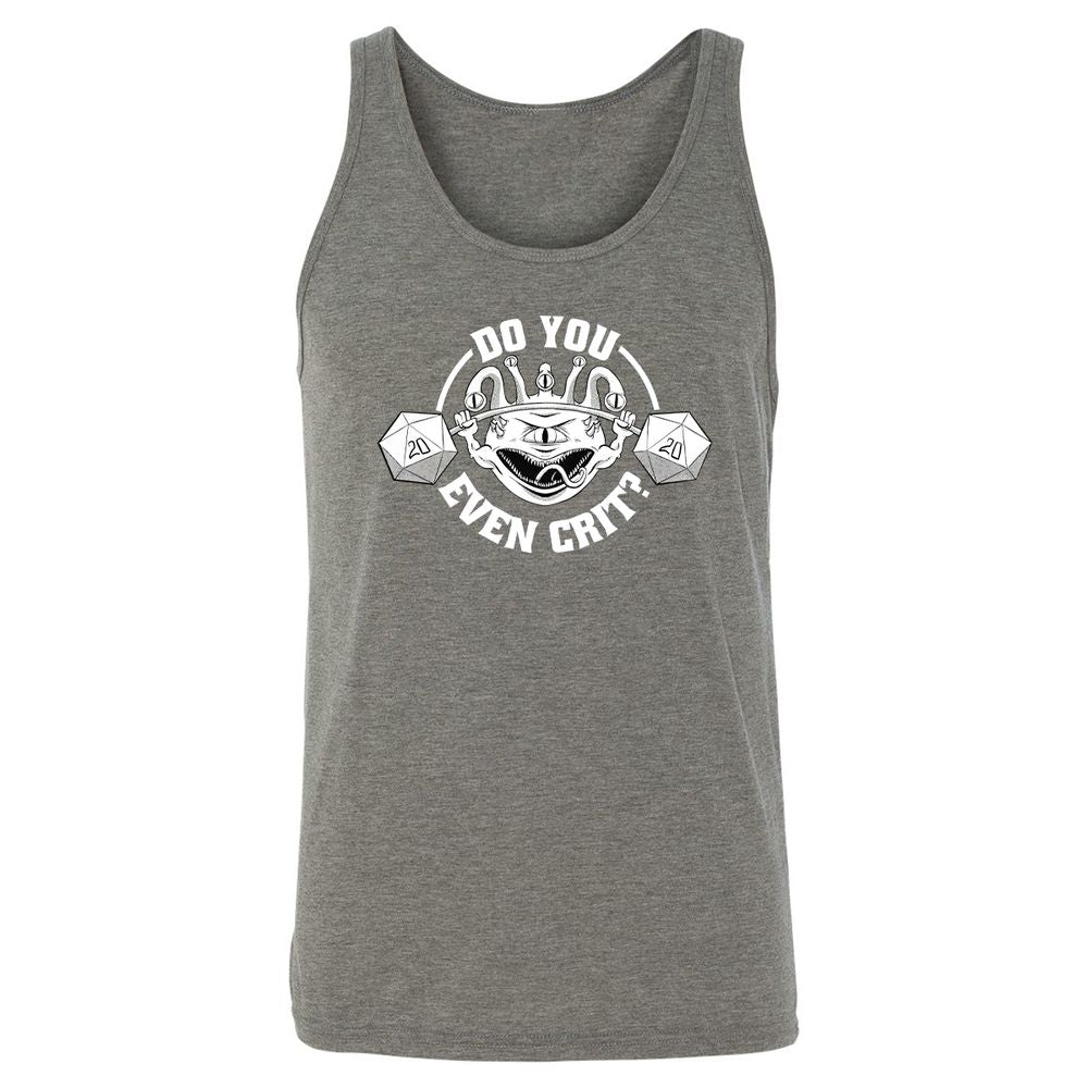 Do You Even Crit Unisex Jersey Tank - Grey Triblend - 8