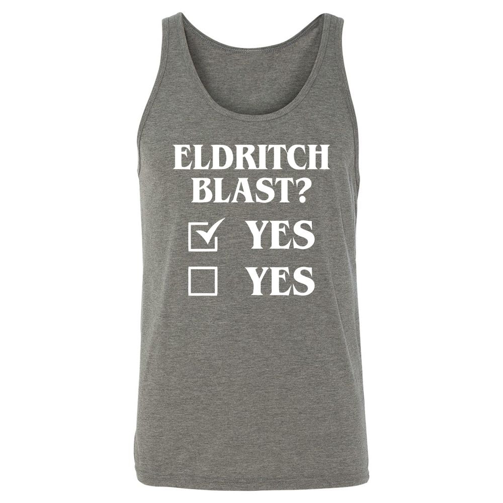 Eldritch Blast Yes Unisex Jersey Tank - Grey Triblend - 8