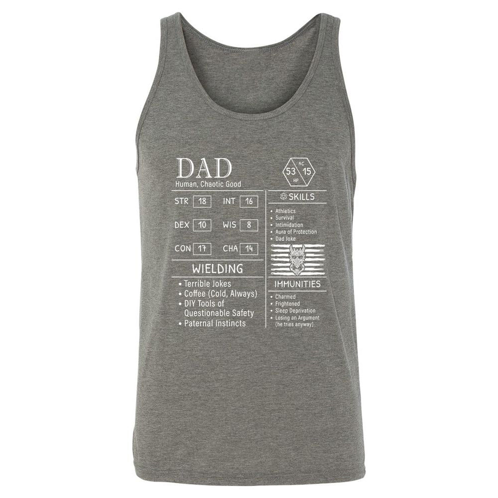 Dad Stats New - Grey Triblend - 8