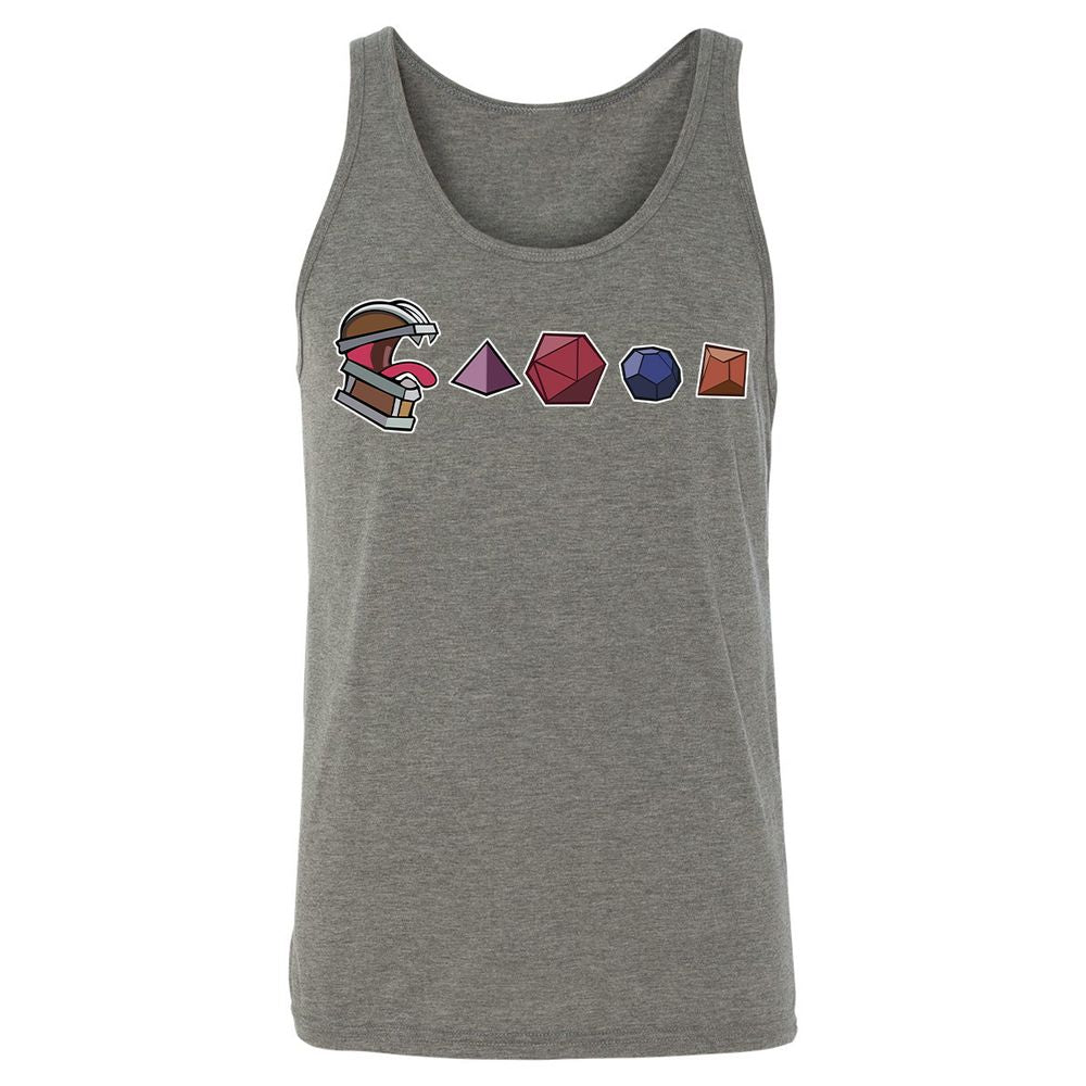 Mimic And Dices Unisex Jersey Tank - Grey Triblend - 8