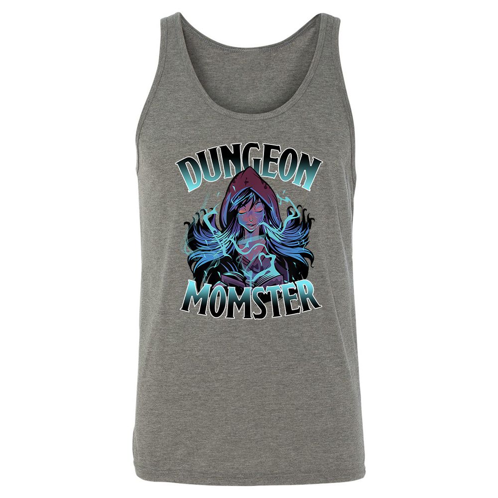 Dungeon Momster Unisex Jersey Tank - Grey Triblend - 8