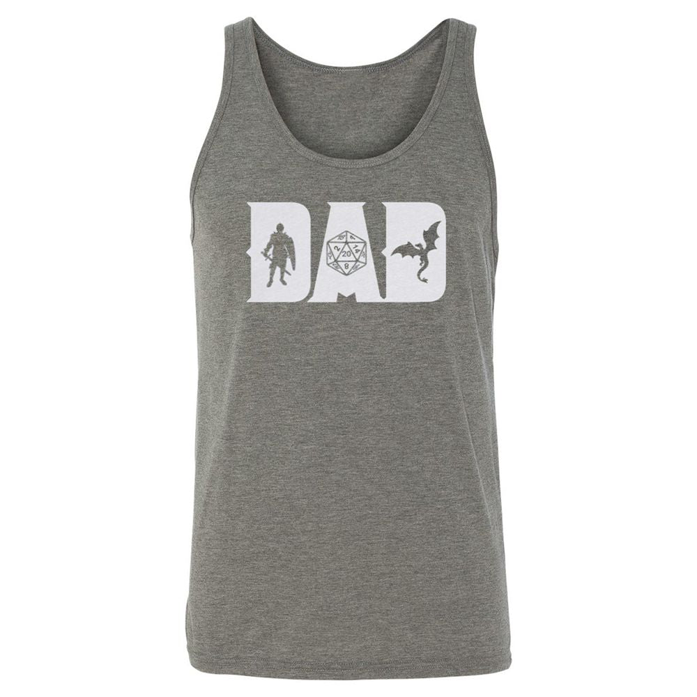 Dad Fathers Day Unisex Jersey Tank - Grey Triblend - 8