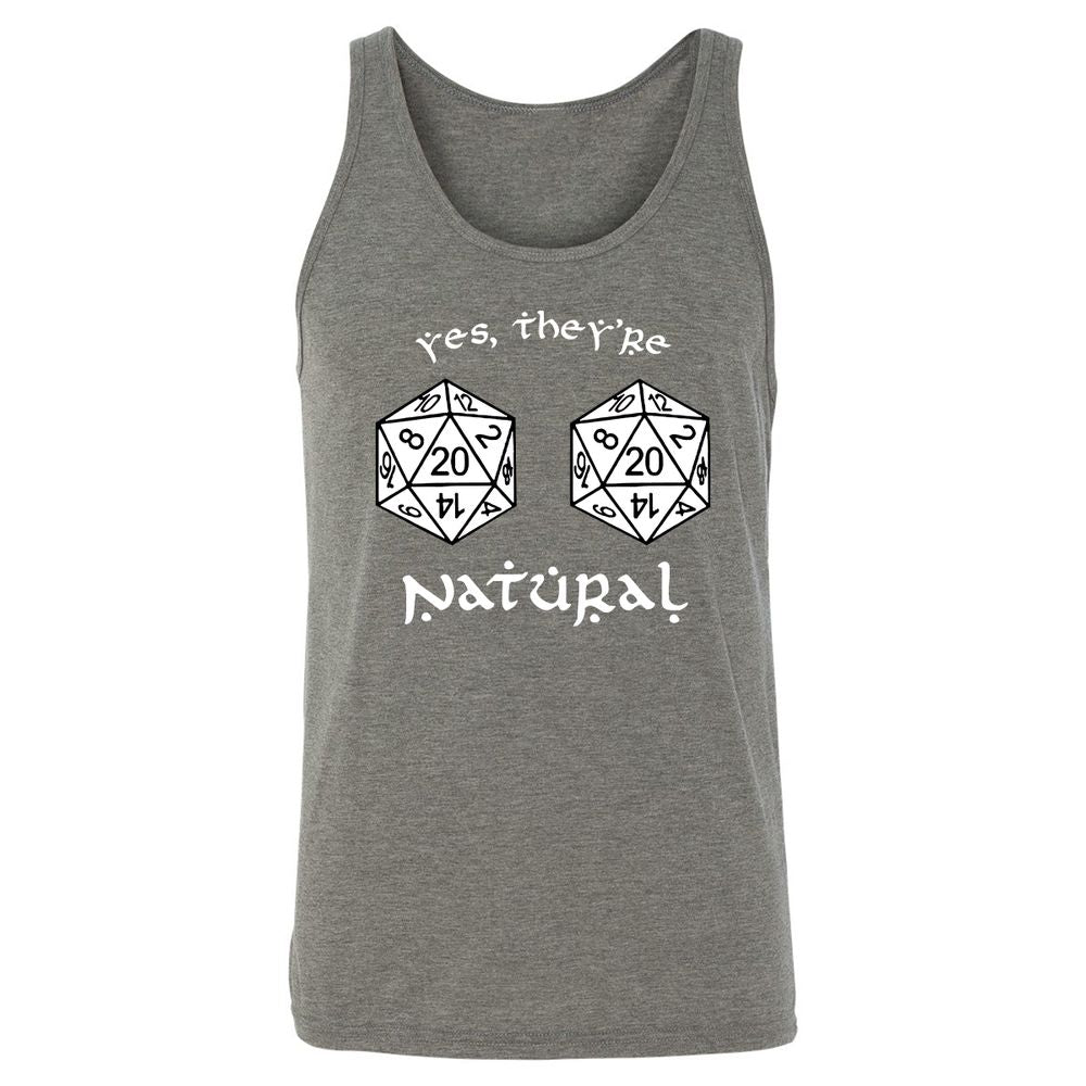They Are Natural Unisex Jersey Tank - Grey Triblend - 8