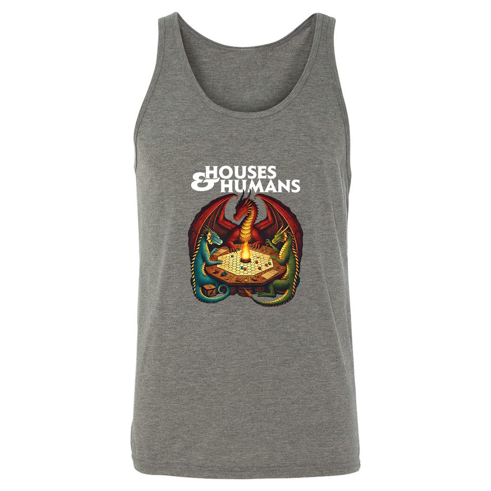 Houses & Humans Unisex Jersey Tank - Grey Triblend - 8