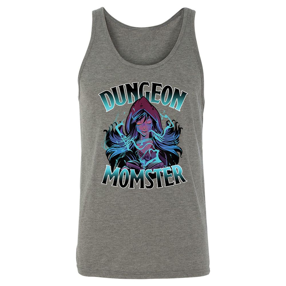 Dungeon Momster Unisex Jersey Tank - Grey Triblend - 8