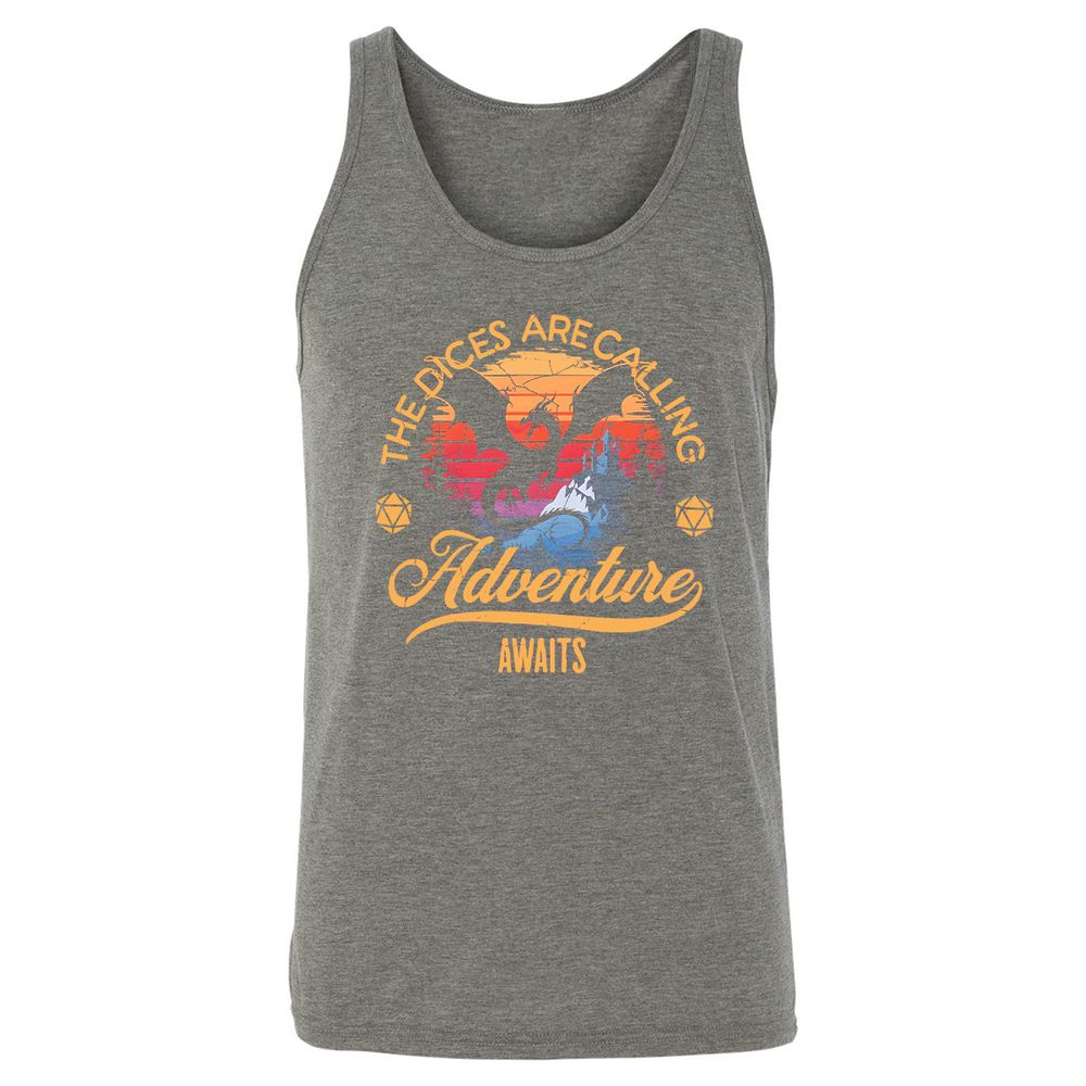 The Dices Are Calling Unisex Jersey Tank - Grey Triblend - 8