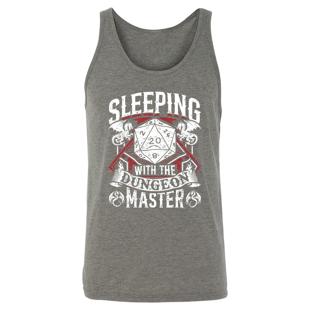 Sleeping With The DM Unisex Jersey Tank - Grey Triblend - 8