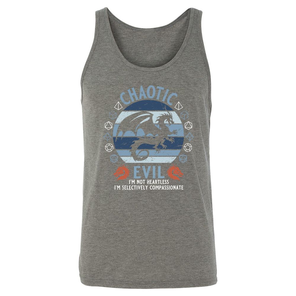 Chaotic Evil 2 Unisex Jersey Tank - Grey Triblend - 8