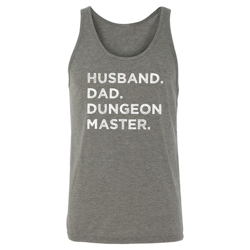 Husband Dad Dungeon Master Unisex Jersey Tank - Grey Triblend - 8