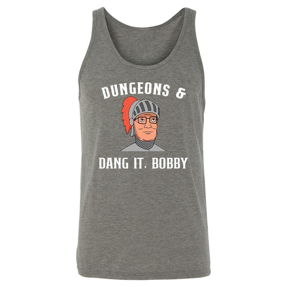 Dang It Bobby Unisex Jersey Tank - Grey Triblend - 8