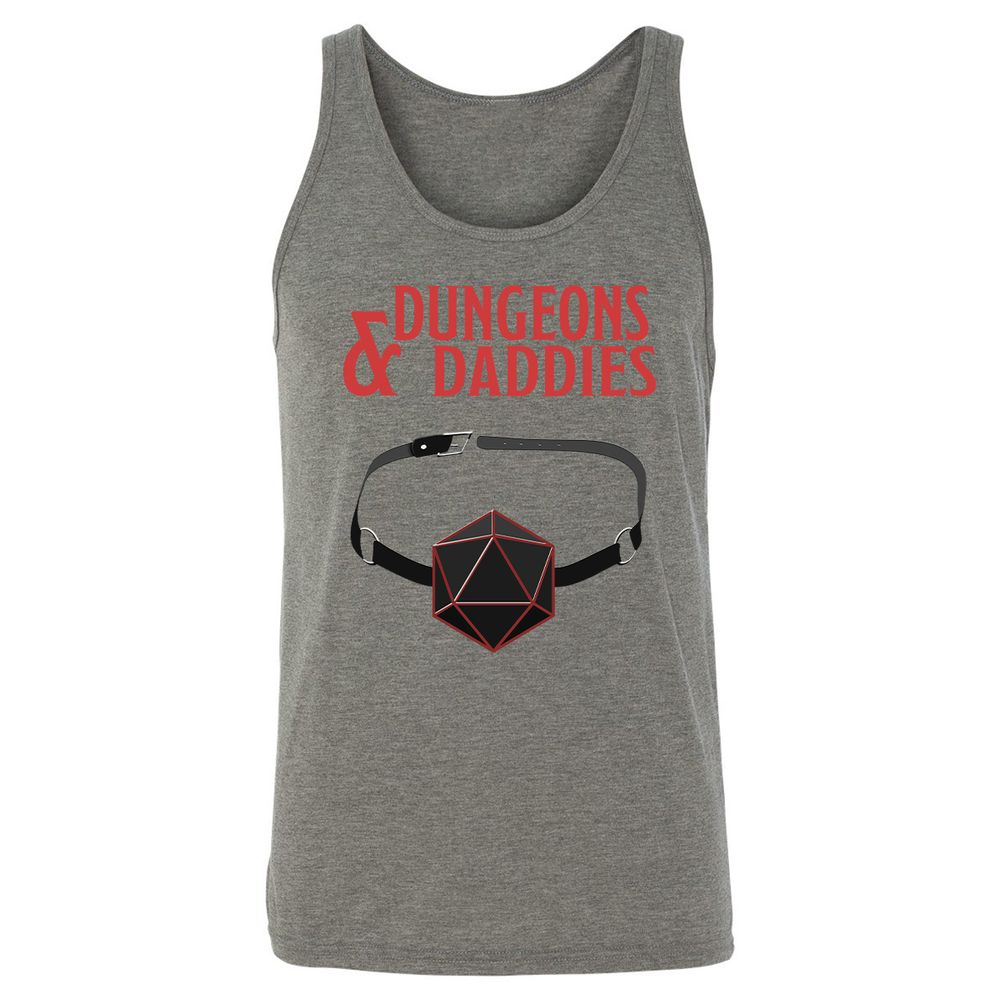 Dungeons And Daddies Unisex Jersey Tank - Grey Triblend - 8