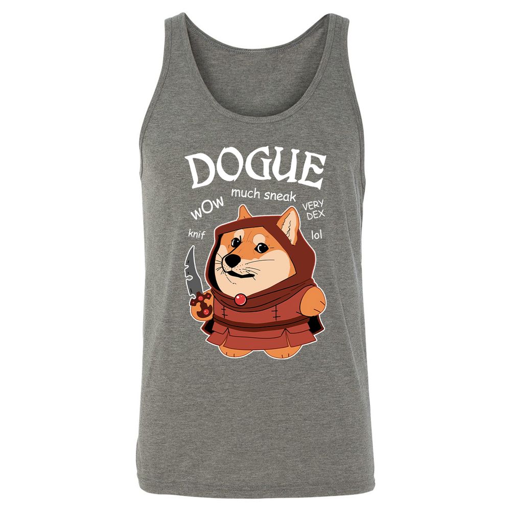 Dogue Class Unisex Jersey Tank - Grey Triblend - 8