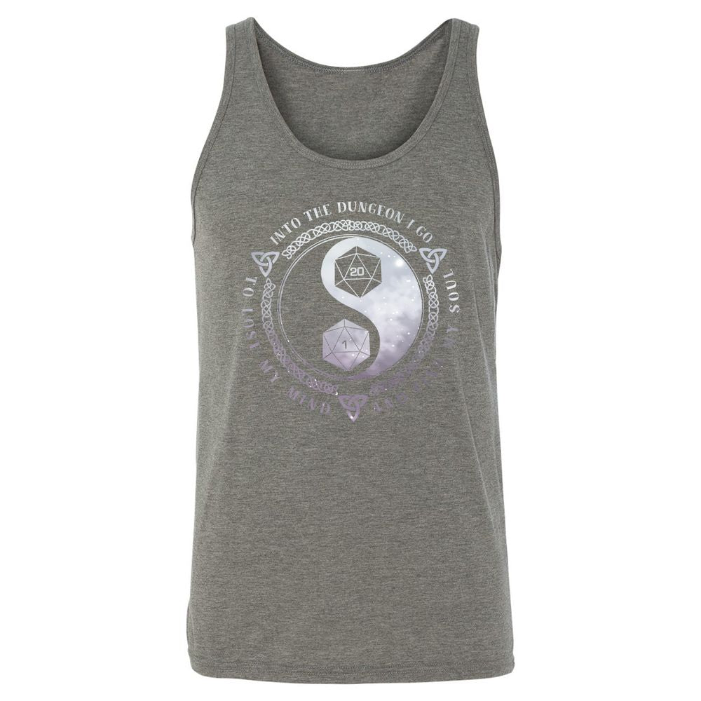Into The Dungeon I Go Unisex Jersey Tank - Grey Triblend - 8