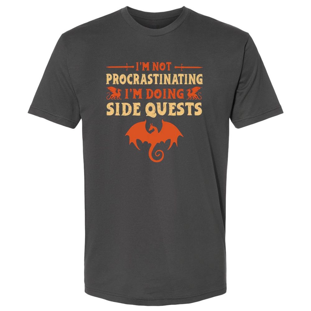 I'm Doing Side Quests Premium Unisex T-Shirt - Heavy Metal - 8