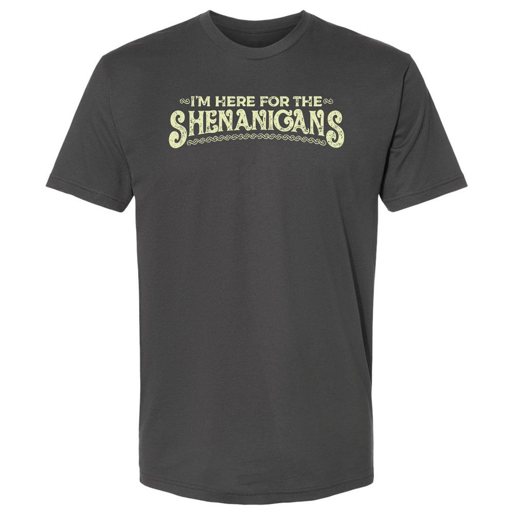 Here For The Shenanigans Premium Unisex T-Shirt - Heavy Metal - 8