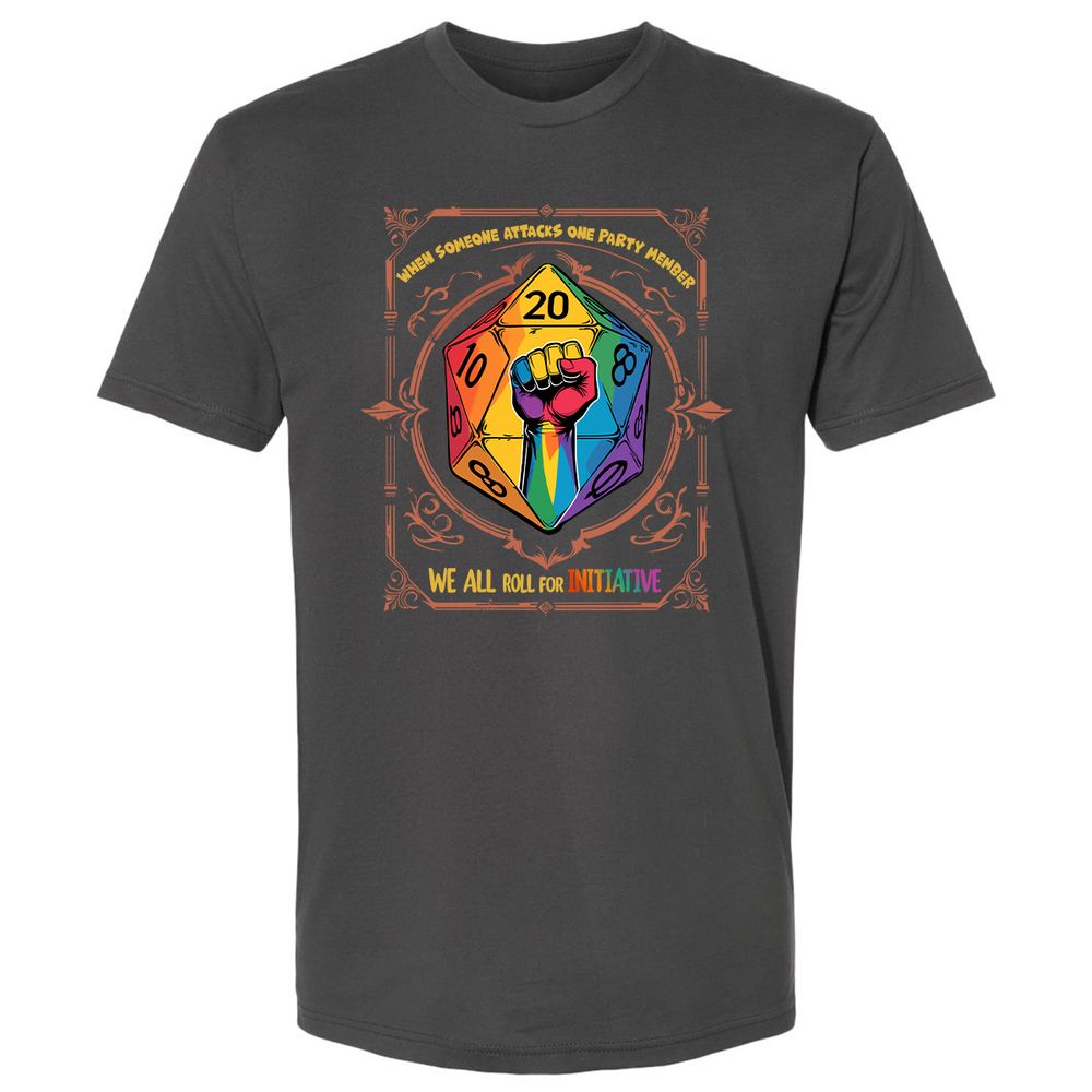 Roll For Initiative Premium Unisex T-Shirt - Heavy Metal - 8