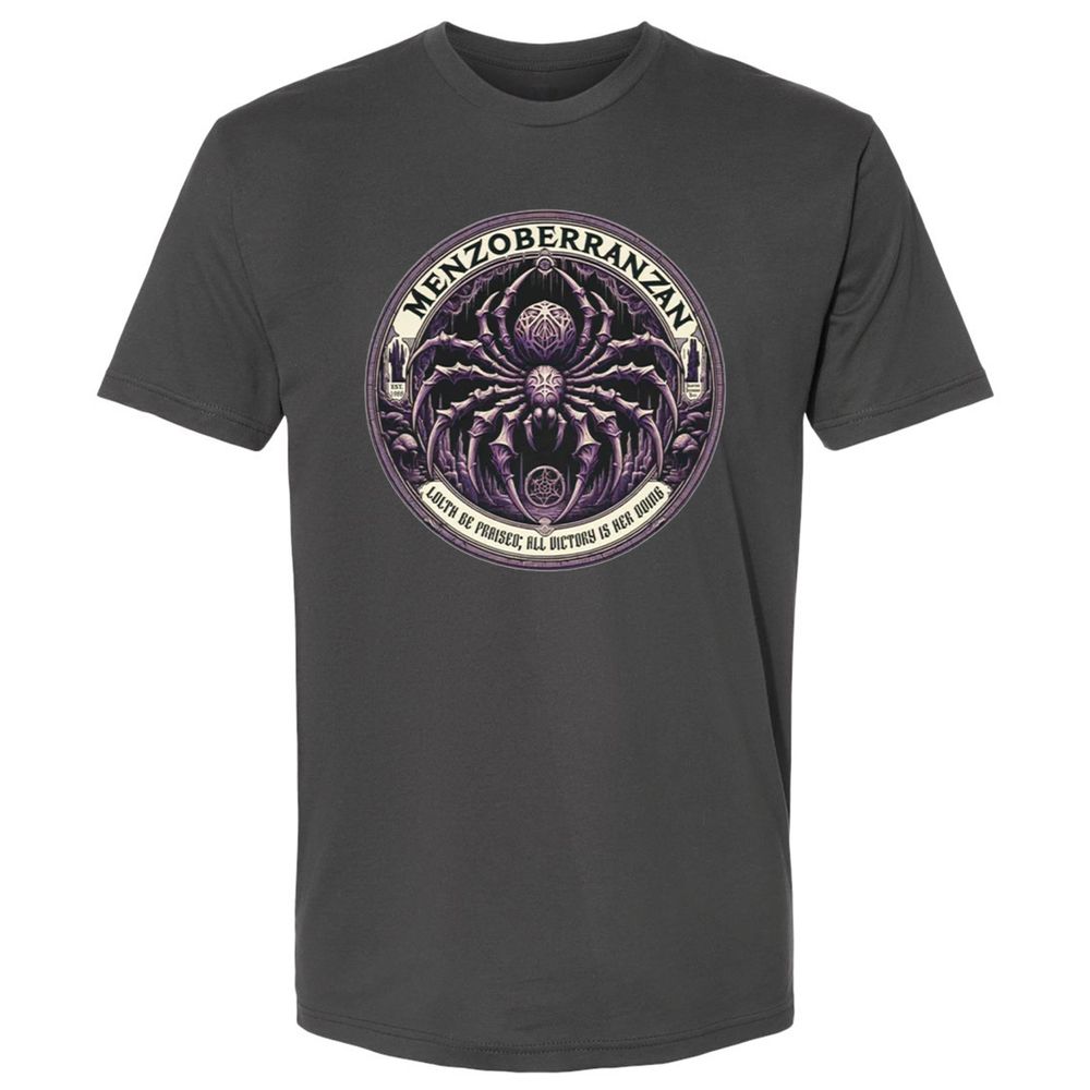 Menzoberranzan Lolth Be Praised Premium Unisex T-Shirt - Heavy Metal - 8