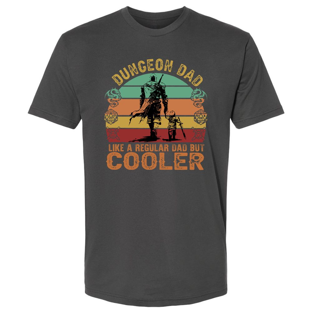 Dungeon Dad Like A Regular Dad Premium Unisex T-Shirt - Heavy Metal - 8