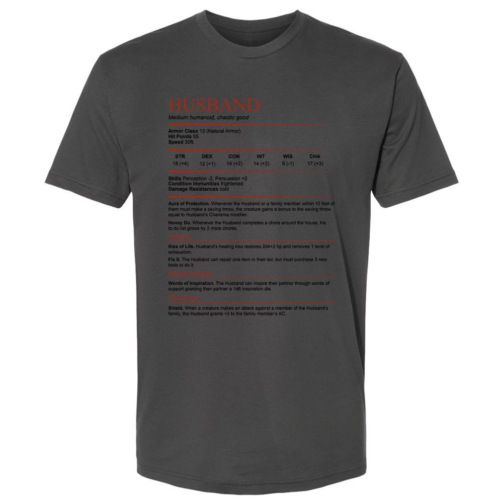 Husband White Premium Unisex T-Shirt - Heavy Metal - 8