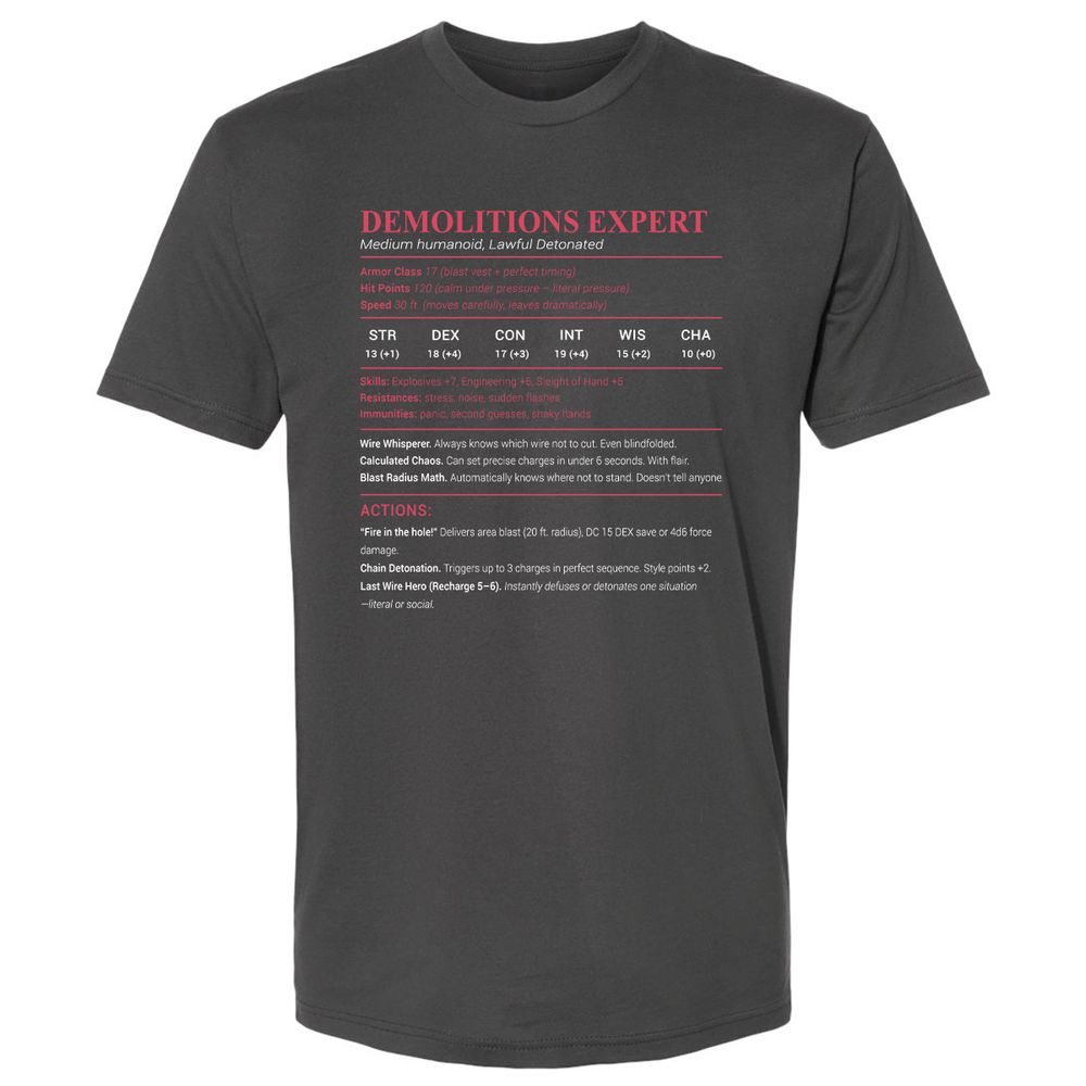 DEMOLITIONS EXPERT Premium Unisex T-Shirt - Heavy Metal - 8