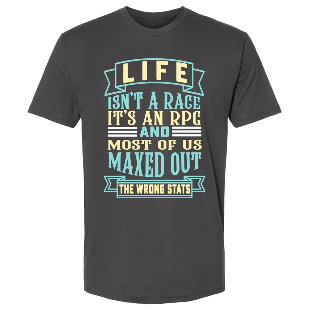 Life Is A RPG Premium Unisex T-Shirt - Heavy Metal - 8