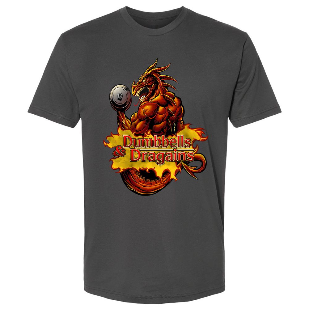 Dumbbells & Dragains Premium Unisex T-Shirt - Heavy Metal - 8