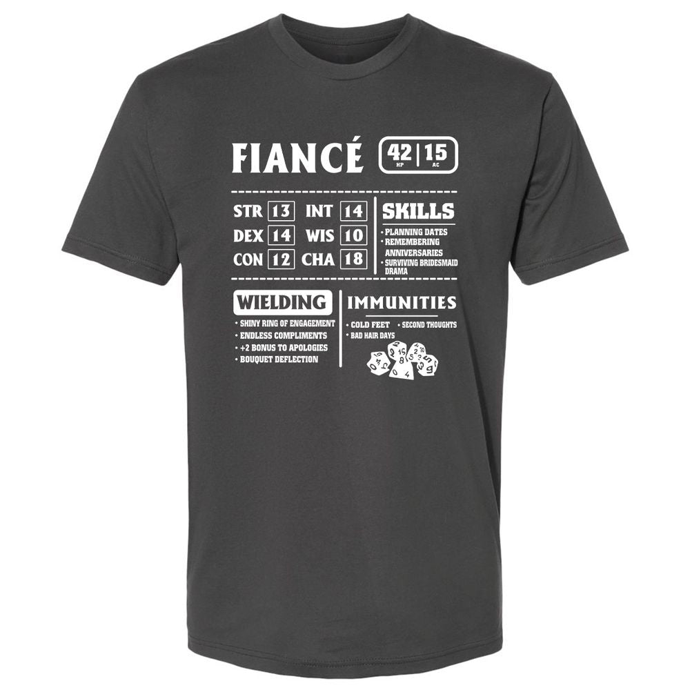 Fiance Stats Premium Unisex T-Shirt - Heavy Metal - 8
