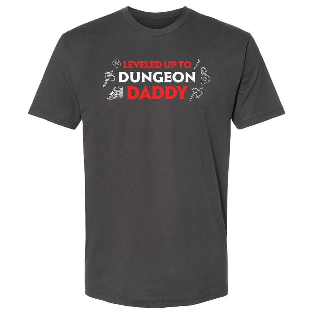 Leveled Up To Dungeon Daddy Premium Unisex T-Shirt - Heavy Metal - 8