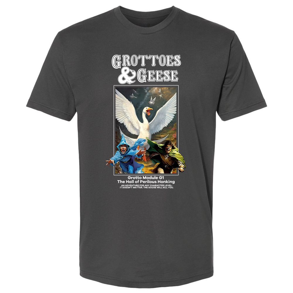 Grottoes & Geese Premium Unisex T-Shirt - Heavy Metal - 8