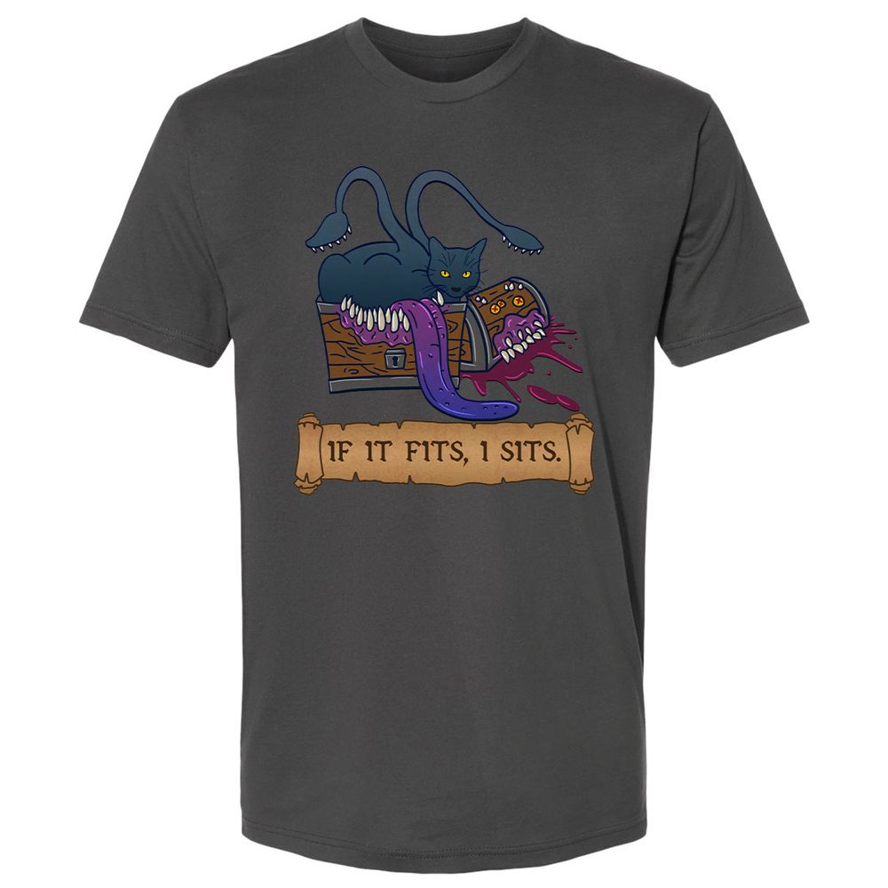 If It Fits I Sits Premium Unisex T-Shirt - Heavy Metal - 8