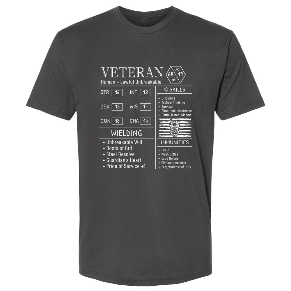2710 veteran stats new Premium Unisex T-Shirt - Heavy Metal - 8