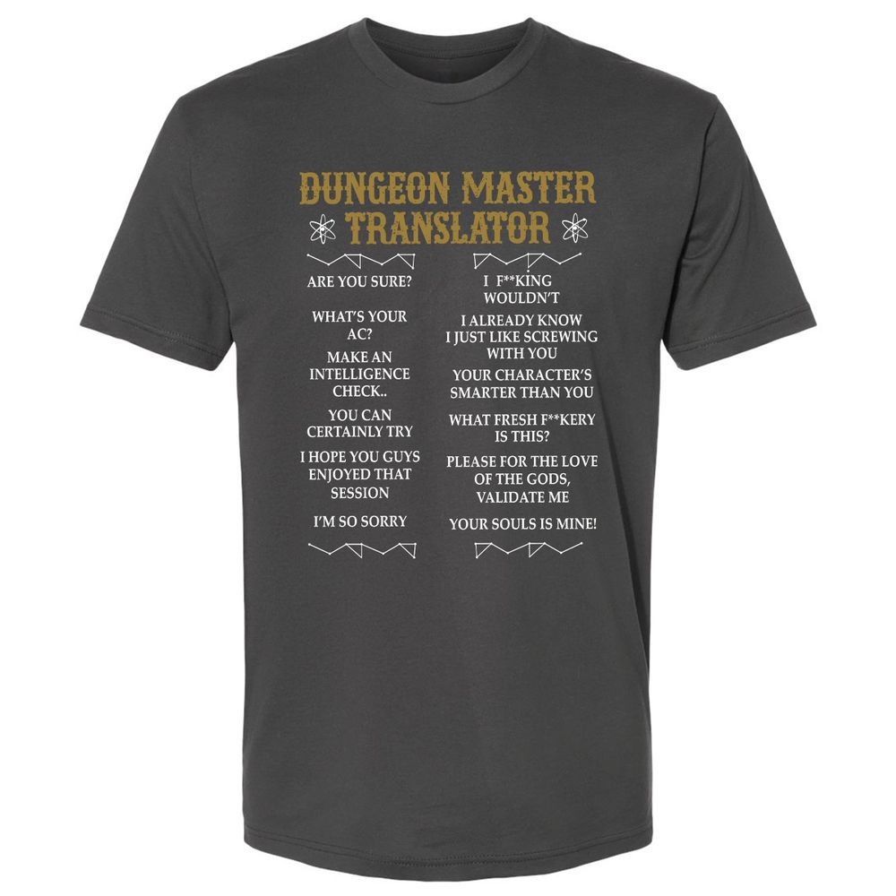 Dungeon Master Translator Premium Unisex T-Shirt - Heavy Metal - 8