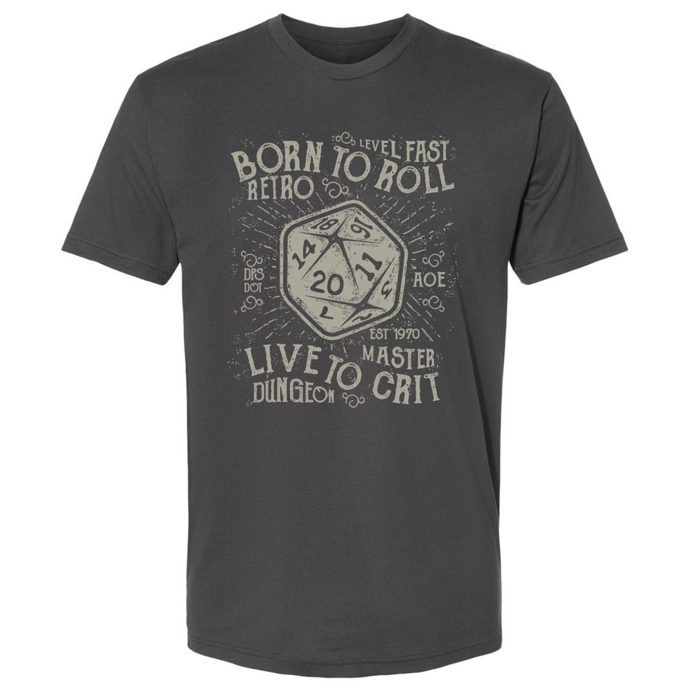 Born To Roll Live To Crit Premium Unisex T-Shirt - Heavy Metal - 8