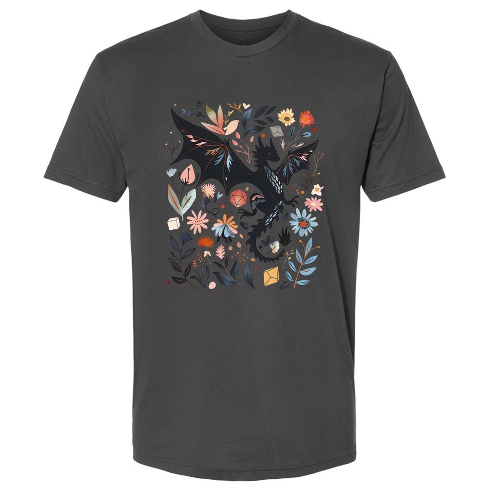 Floral DnD Dragon - Heavy Metal - 8