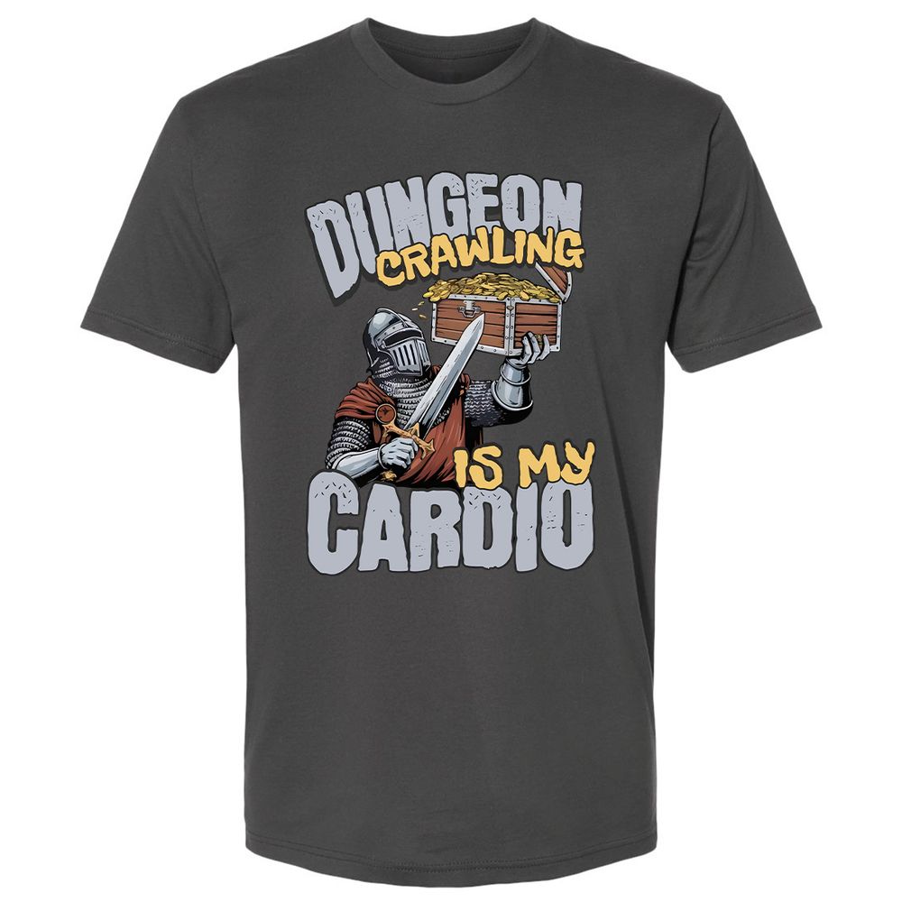 Dungeon Crawling Is My Cardio Premium Unisex T-Shirt - Heavy Metal - 8