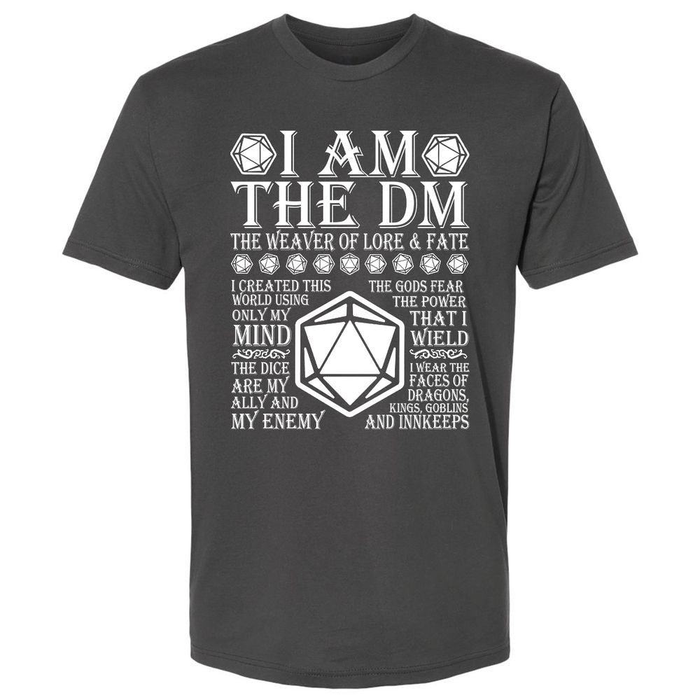 I Am The DM The Weaver Of Lore And Fate Premium Unisex T-Shirt - Heavy Metal - 8