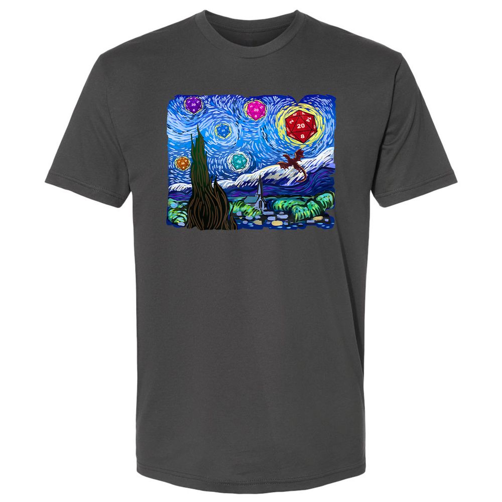 Dragon Starry Night Premium Unisex T-Shirt - Heavy Metal - 8